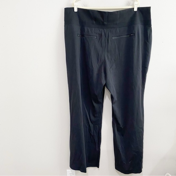 ATHLETA Venice Pant Flare Split Hem 882675 NEW Black Plus Size 3X - Picture 8 of 15